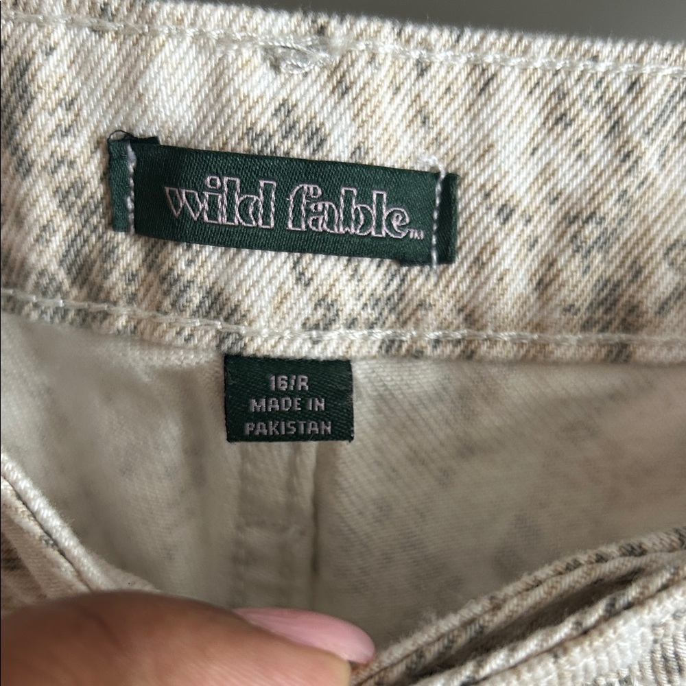 Wild Fable Neutral Snake Print Wide Leg Pants - Picture 3 of 6